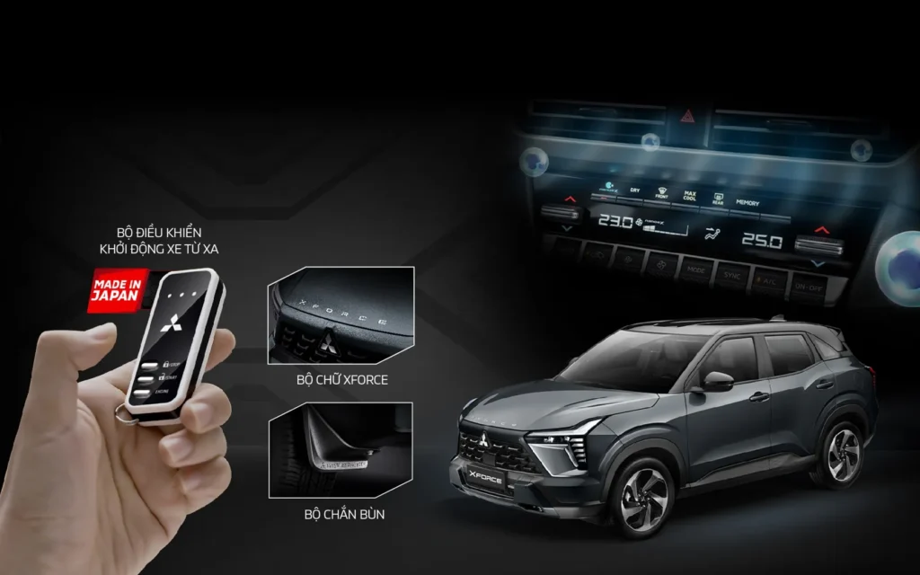 mitsubishi xforce cong nghe ket noi
