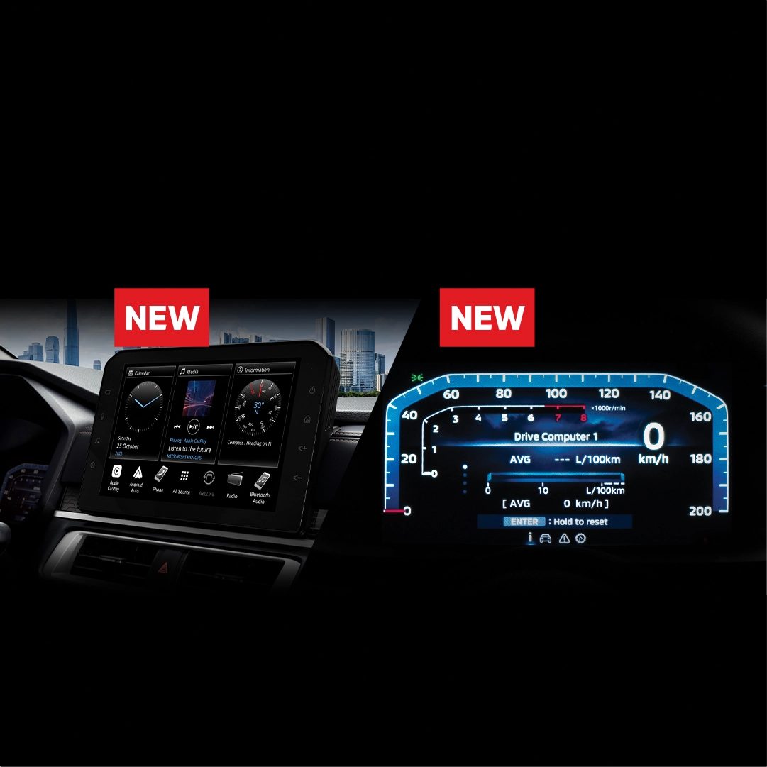 mitsubishi xpander tien nghi man hinh digital